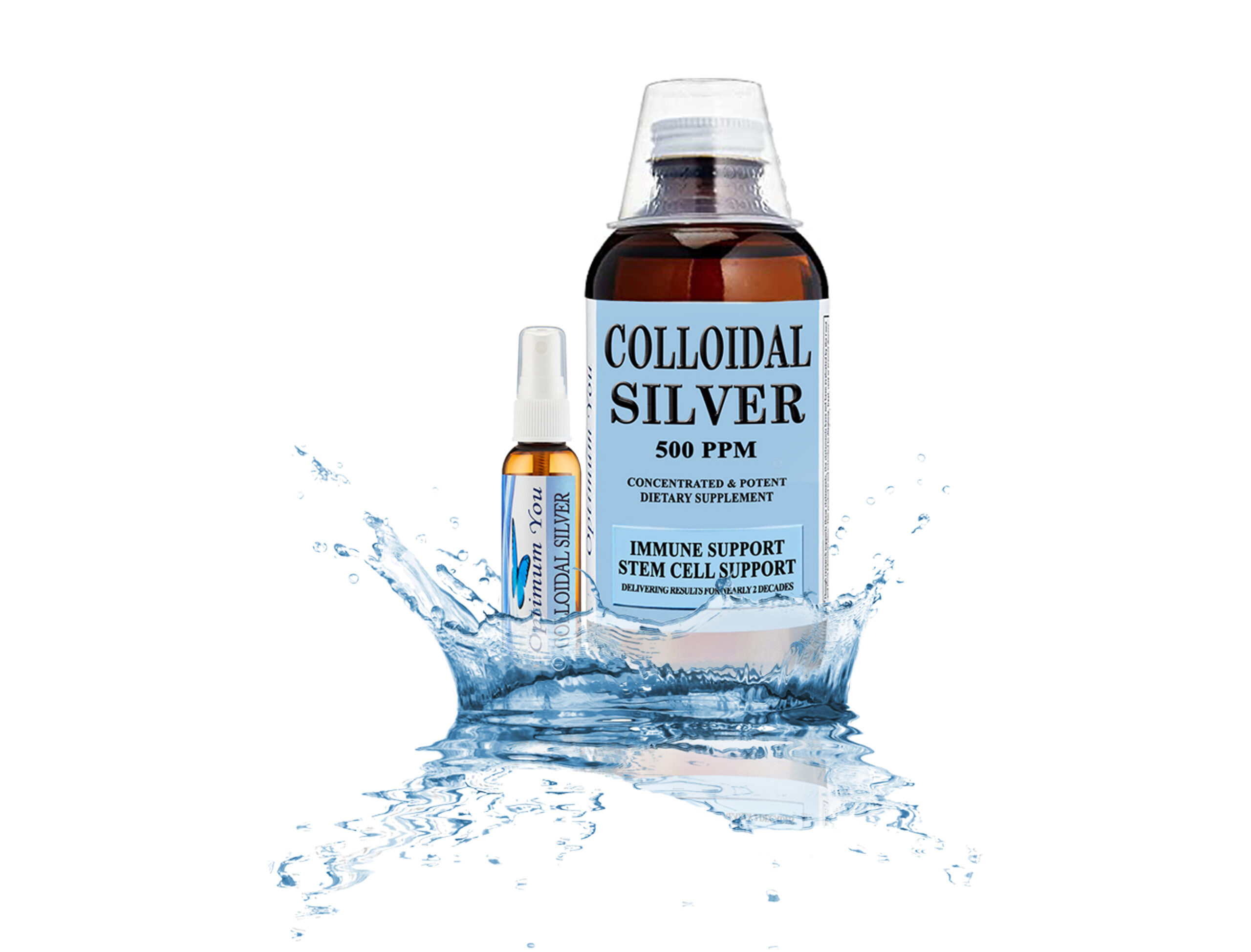 Optimum You Colloidal Silver, 500 ppm 32 oz