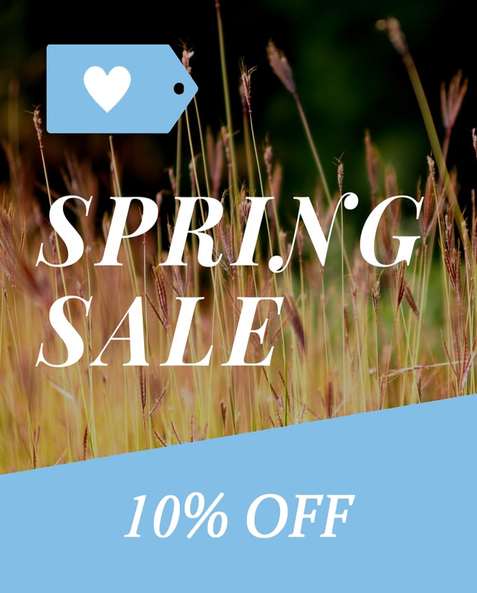 Spring Sale - 10 Percent Off