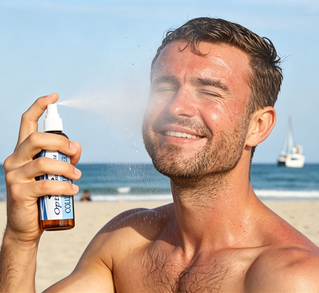 Sunburn Relief Provided by Optimum You Colloidal Silver